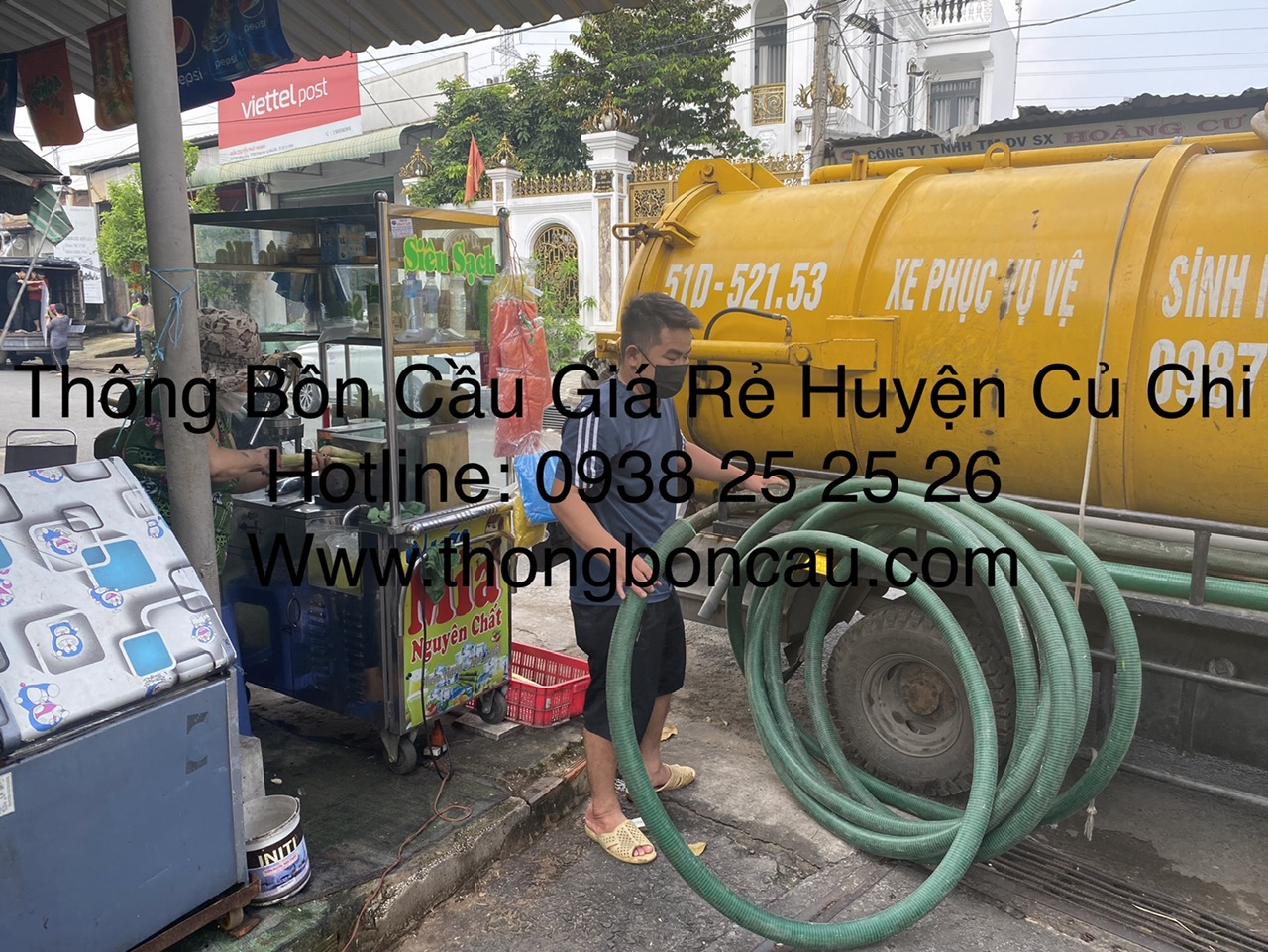 Quy trình rút hầm cầu tại xã tân phú trung huyện củ chi